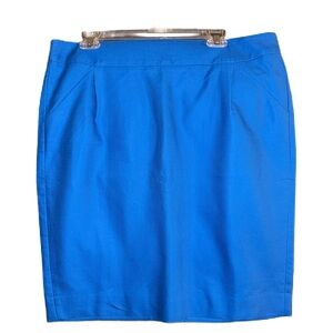 NWT J. Crew Vibrant Blue Pencil Skirt Size 14